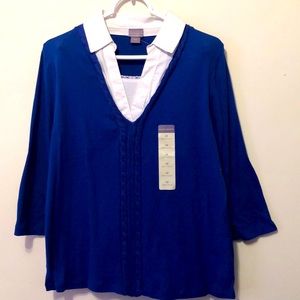 Laura Scott Blue Sweater